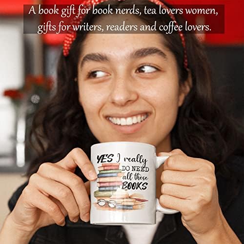 2imt book Lover šolja da stvarno mi je potrebno sve ove knjige novost šolja za kafu za ženu, Mama, Tata,