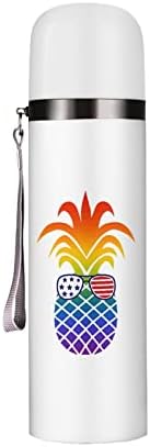 Američka zastava ananasa izolirana boca za vodu 19 oz. Putna krigla od nehrđajućeg čelika za piće Sportski