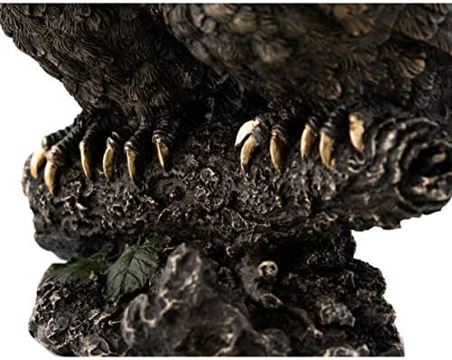 Vrhunska kolekcija Lovers Lovers Kip on Tree Podružnica - Spavanje Velika skulptura sove Horned u premium hladnoj liveni bronzani - 5-inčni kolekcionarni kolekcionarski figuric