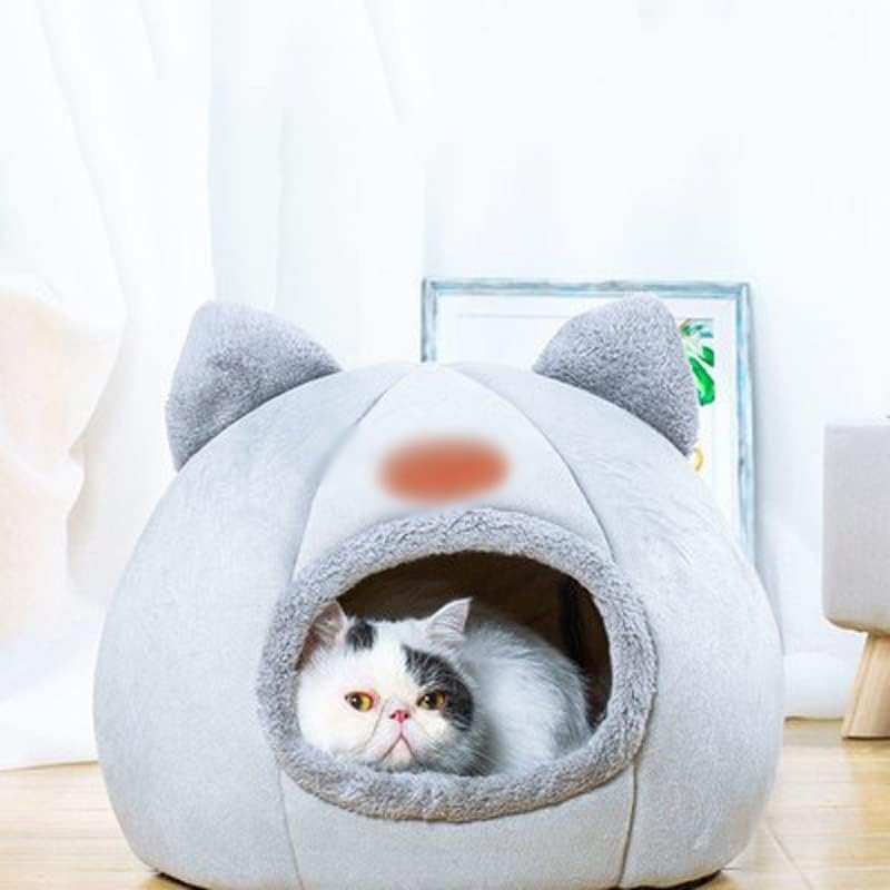 Slatiom uklonjivi krevet za mačka zatvorena kuća za mačcu sa madracem toplih odgajivača za kućne ljubimce
