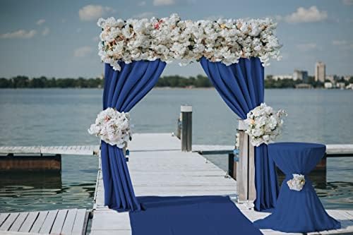 Joydeco Kraljevsko plava pozadina zavjese za vjenčanje, poliesterske zavjese za pozadinu za foto pozadinu