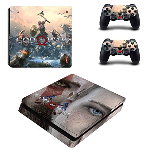 Game God Best Of The War PS4 ili PS5 skin naljepnica za PlayStation 4 ili 5 konzolu i 2 kontrolera naljepnica