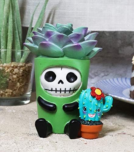EBROS poklon furrybones echy botani Sofer Biljni lonac sa cvjetnim kaktusom Sidekick skeletna figurica 3,25