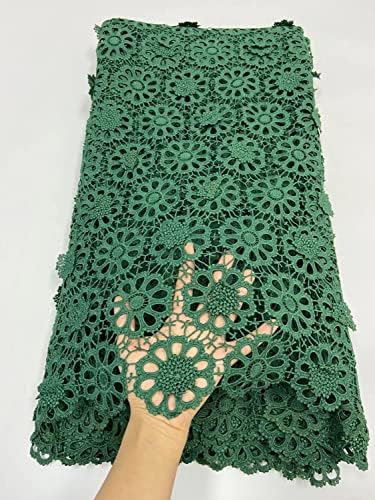 Žuta čipkasta čipkasta Nigerijska Afrička čipkasta tkanina najnoviji udarac za svadbene zabave 5yards tkanina