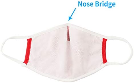 WITHMOONS 3kom Pamučna maska za usta za lice Cool mrežasta tkanina 3 sloja lica za višekratnu upotrebu periva žica za nos Crna za žene i muškarce