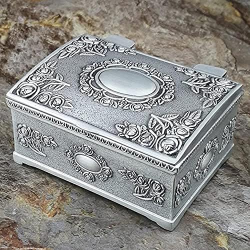 Mala ugravirana Kositrena kutija za nakit