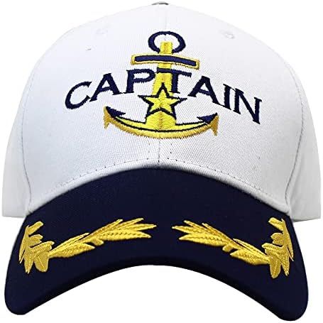 Plava vezeni podesivi kapetan šešir & prvi Mate odgovarajući Skiper Boating bejzbol kape Nautical Marine