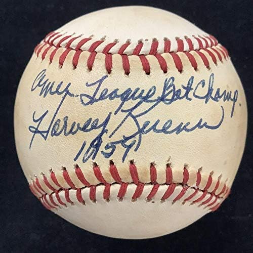 Harvey Kuenn potpisao bejzbol Lee Macphail Tigrovi pivari Autograph Inscrip JSA - AUTOGREM BASEBALLS