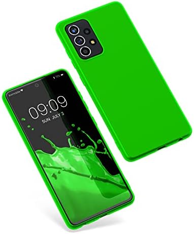 Kućište KWMobile kompatibilno sa Samsung Galaxy A52 / A52 5G / A52S 5G futrolom - Mekani vitki zaštitni TPU silikonski poklopac - Neon Green