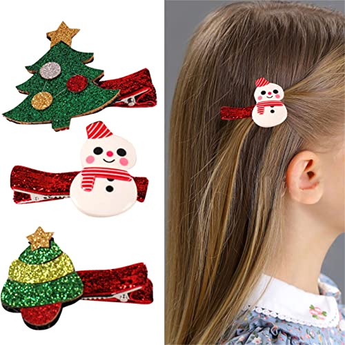 Tri Božić za djecu Headdress slatka Holiday Hair Clip Santa Hair Clip djevojčice ukosnice za male djevojčice