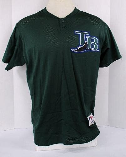 2001-02 Tampa Bay Devil Rays Jace Brewer # 66 Igra Izdana Green Jersey BP ST 6694 - Igra Polovni MLB dresovi