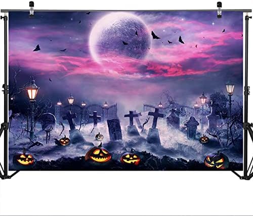 Mocsicka Halloween Full Moon Photography Backdrops Scary Night Horrible Groblje Halloween Party Dekoracije