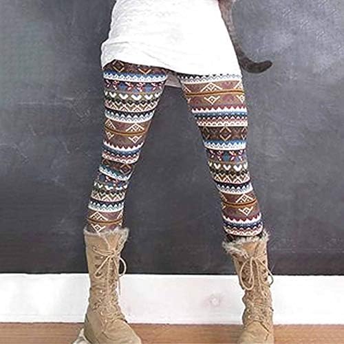 Miashui Pantaloons Slim Boot tiskane sve pantalone Ženske povremene elastične noge Long Hlače odjeću žene