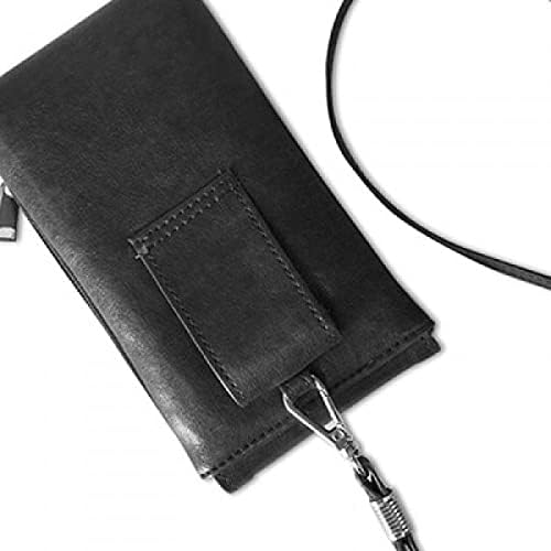 List-CUT OX životinja Kina Zodijak telefon novčanik torbica Viseće mobilne torbice Crni džep