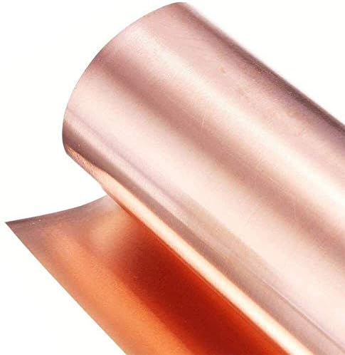 HaveFun metalna bakrena folija bakarni lim 99,9% bakar Cu folija od metalnog lima 0. 3x300x1000mm za zanatske Aerospace, 0.4 mm*300mm*1000mm Mesingana ploča