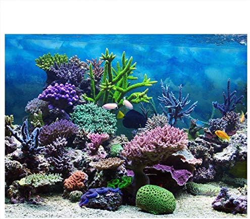 Poster za akvarijum, PVC ljepljivi ukrasi za akvarijum slike poster za pozadinu akvarijskog akvarijuma pod vodom Koraljna pozadina ukrasni papir