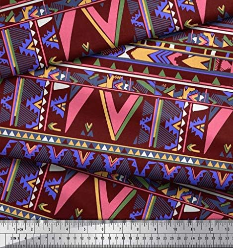 Soimoi pamučna dres tkanina apstraktna traka Print tkanina po dvorištu širine 58 inča