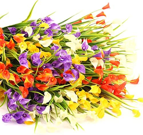 Lokediren umjetno cvijeće za napolju, 16 paketa lažne biljke otporne na UV, umjetni plastični cvijet za