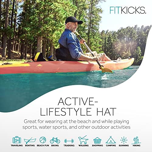 Fitkicks sklopivi poklopac, udobna i podesiva kuglična kapa, upf 50+ Sun Cap za muškarce i žene