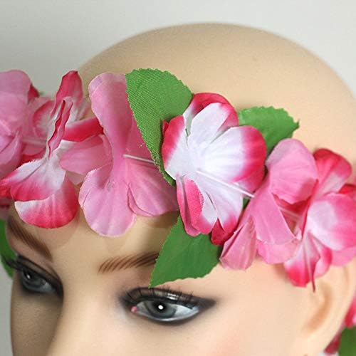 ZCMG Havajska umjetna vijenca za glavu HAWAII TROPICAL LUAU glave narukvice za kosu za kosu cvjetni vijenac