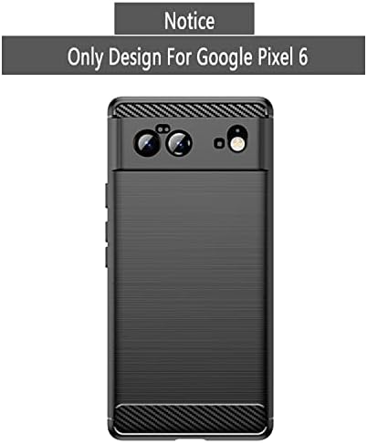 Cavekeap Google Pixel 6 Clear futrola, tanak tanki fleksibilan TPU gel silikonski mekani lagani zaštitni