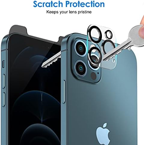 JETech Zaštita ekrana za privatnost za iPhone 12 Pro 6,1-inčni sa zaštitom sočiva kamere, Anti Spy kaljeno