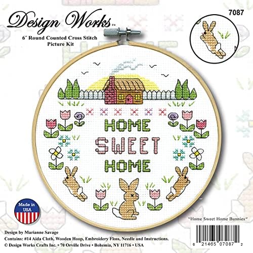 Dizajn radovi zanati Sweet Home broje križ komplet sa obručem