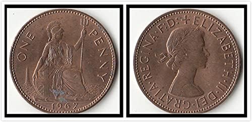 Europska britanska 1 Penny Coin Godina nasumična kolekcija kovanica za novčiće KM897