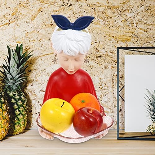 Demokratna dekoracija djevojka djevojčica figurica ukras Stisak ostataka sa lukom voćnim ladicama za zabavne