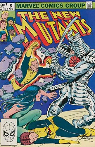 Novi mutanti, 6 VF / NM; Marvel comic book / Chris Claremont Silver Samurai