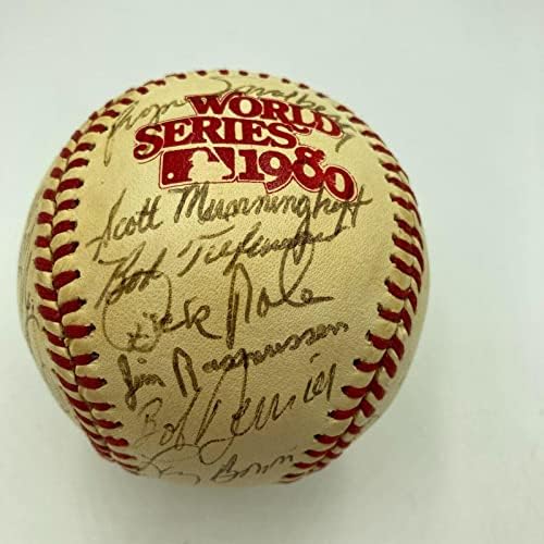 1980. Philadelphia Phillies World Series TEAM CHAMPS potpisao je bejzbol sa JSA COA - autogramiranim bejzbolama