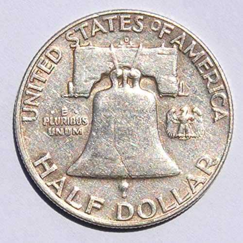 1953 D Sjedinjene Američke Države Benjamin Franklin pola dolara kovanica vrlo dobro