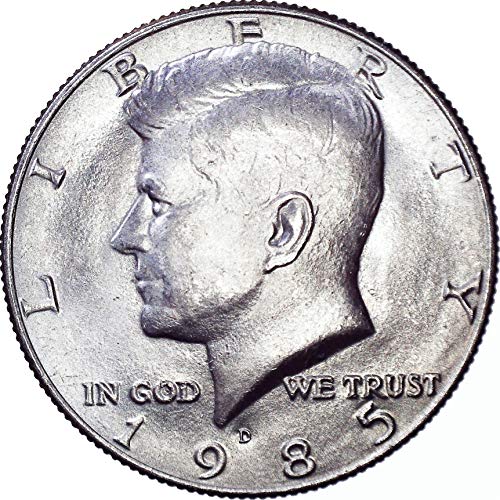 1985 D Kennedy Polu dolar 50C sjajan neobičan