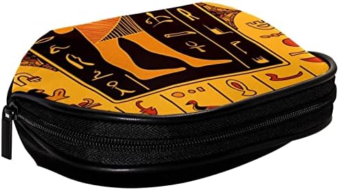 Mala šminkarska torba, patika za zipper Travel COSMETIC organizator za žene i djevojke, drevni egipatski
