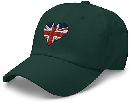 Union Jack vezeni podesivi kapu za tatu, šešir zastava Ujedinjenog Kraljevstva, nestrukturirana bejzbol