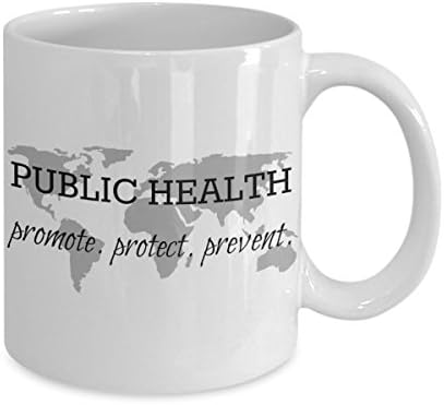 Pokloni za javno zdravlje-promovirajte. zaštiti. spriječiti. - keramička šolja za kafu od 11 oz za epidemiologe