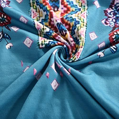 Ženska majica Jesen Ljetna odjeća Trendy kratki rukav pamuk V izrez cvjetna grafička salon majica za dame