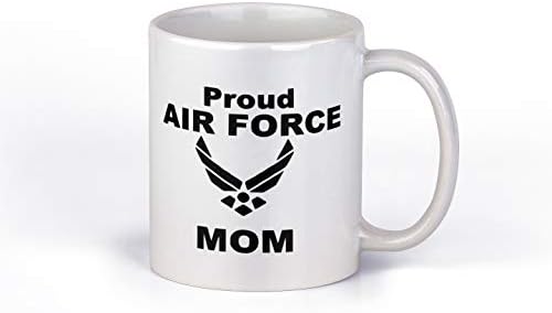 Ponosna mama šolja za vazduhoplovstvo / vojna mama keramička šolja za kafu | šolja za kafu od 11 unci /