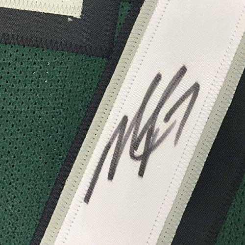 Uokvireni autogramirani / potpisan Michael Mike Vick 33x42 Philadelphia Zeleni nogometni dres PSA / DNK
