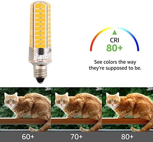 8-pakovanje 6W E11 LED sijalice koje se mogu zatamniti, ekvivalentno zamjeni halogenih sijalica od 120W,