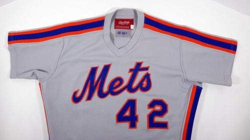 1984 New York Mets Ron Hodges 42 Igra Polovni sivi dres DP06057 - Igra Polovni MLB dresovi