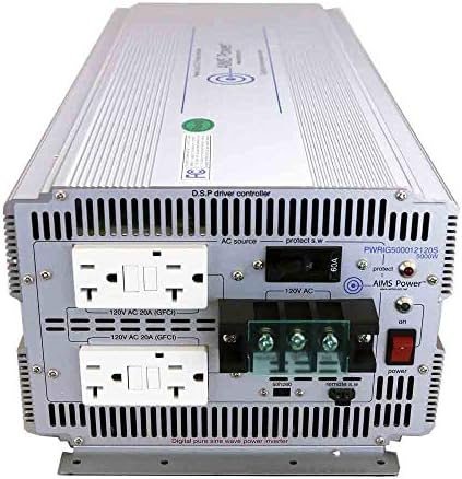 Ciljevi snaga 5000 Watt 48V DC do 120V AC industrijski čisti sinusni Inverter
