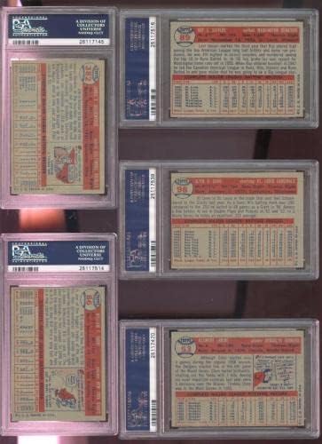 1957. 3 Clem Labine PSA 6 Ocjenjivane bejzbol kartice MLB Brooklyn Dodgers - Bejzbol kartice u obliku ploča