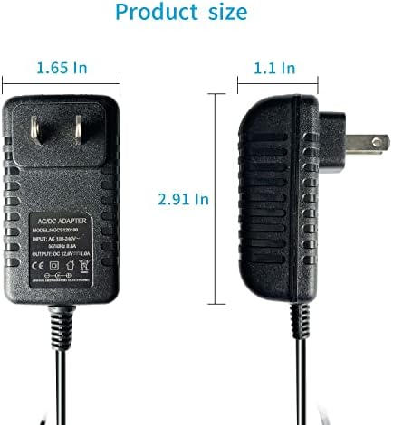 HELHUNLEE UL naveden 12v ili 12.6 V kabl za napajanje za pištolj za masažu, AC / DC Adapter 5ft Extra Long