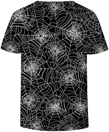 Majica bluza za žensko Ljeto jesen 2023. Trendi kratki rukav V vrat pamuk grafički festival Halloween casual