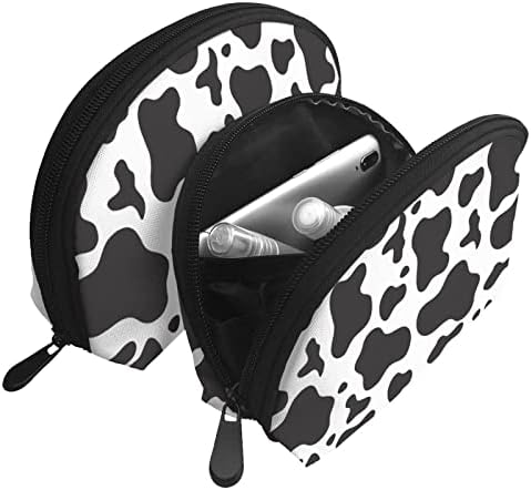 Allgobee 2 kom. Kozmetičke vrećice kravlje spotove - Print Travel Makeup torba s školjkama Women Torbica