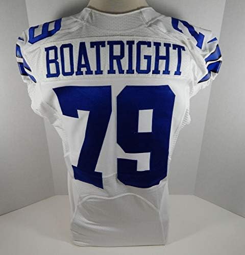2013 Dallas Cowboys Kenneth BoatRight 79 Igra Izdana bijeli dres - nepotpisana NFL igra Rabljeni dresovi