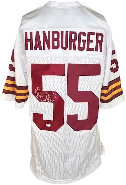 Chris Hanburger AUTOGREMENT Upisani dres NFL Washington zapovjednici JSA COA