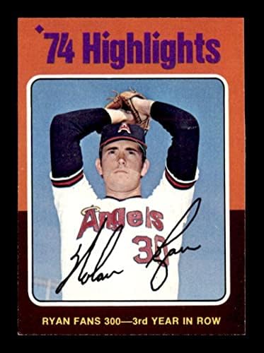 # 5 NOLAN RYAN HL Hof - 1975 TOPPS bejzbol kartice Ocjenjivo Exmt + - bejzbol pločaste rookie kartice