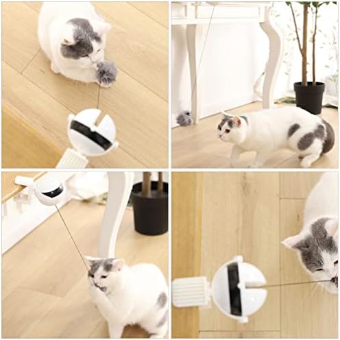 Ipetboom 1 set pametne interaktivne mačke igračke automatskog pokretnog poricanja kotrljača kuglice električna